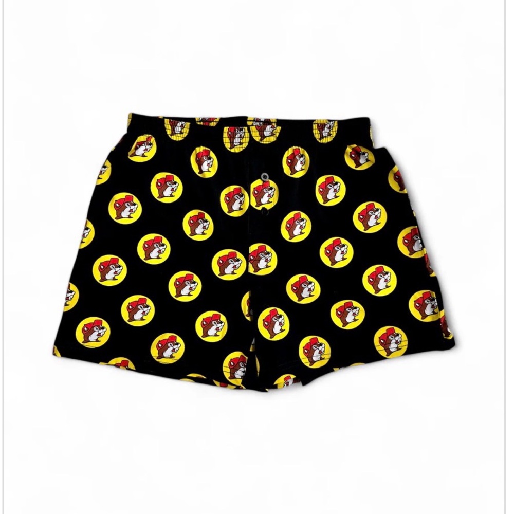 Buc-ee’s Logo Print Women’s Boxer Shorts Black Size Small